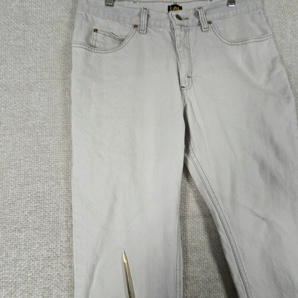 Lee Mens Regular Fit Straight Leg Gray Cotton Denim Jeans 34x29‎ JIM-M313-018
